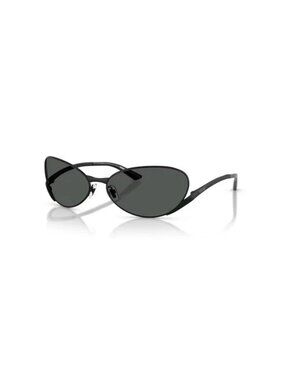 Versace 0VE2285 143687 Matte Black/Dark Grey Oval Men's Sunglasses